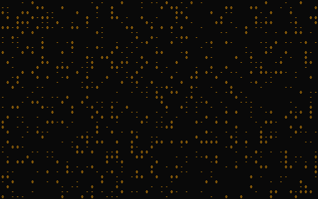amber dot grid